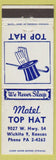 Matchbook Cover - Motel Top Hat Wichita KS