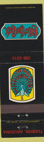 Matchbook Cover - Tail o the Cock Tucson AZ Peacock