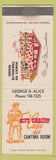 Matchbook Cover - Kit Carson Cafe Chehalis WA