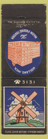 Matchbook Cover - Warm Friend Tavern Holland MI hotel