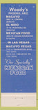 Matchbook Cover - Woody's Macayo Phoenix AZ Mexican Food