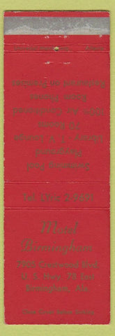 Matchbook Cover - Motel Birmingham AL WEAR