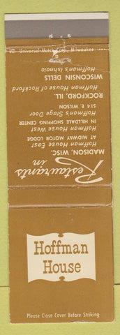 Matchbook Cover - Hoffman House Rockford IL