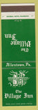 Matchbook Cover - The Village Inn Allentown PA