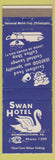 Matchbook Cover - Swan Hotel Downingtown PA