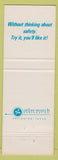 Matchbook Cover - Soltex Company Fortiflex