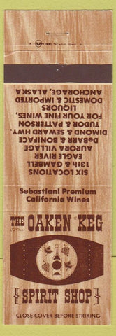 Matchbook Cover - Oaken Keg Liquor Anchorage AK