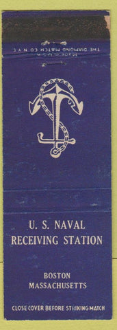 Matchbook Cover - US Naval Receiving Station Boston MA Navy military