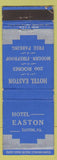 Matchbook Cover - Hotel Easton PA WEAR