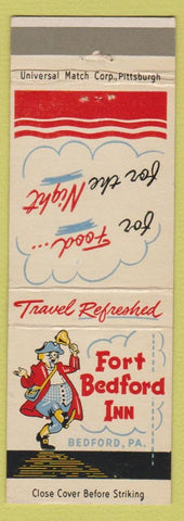Matchbook Cover - Fort Bedford Inn Bedford PA
