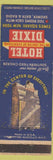 Matchbook Cover - Hotel Dixie New York City