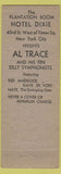 Matchbook Cover - Hotel Dixie New York City