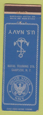 Matchbook Cover - US Navy Sampson NY training