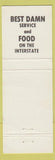 Matchbook Cover - Red Amick's Pit Plaza Truck Stop oil gas Gaston IN