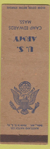 Matchbook Cover - US Army Camp Edwards MA
