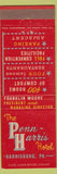 Matchbook Cover - Penn Harris Hotel Harrisburg PA
