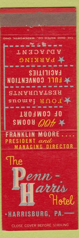 Matchbook Cover - Penn Harris Hotel Harrisburg PA