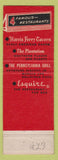 Matchbook Cover - Penn Harris Hotel Harrisburg PA