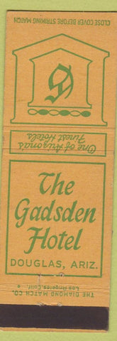 Matchbook Cover - Gadsden Hotel Douglas AZ