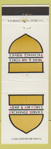Matchbook Cover - Army Air Force Exchange Service military