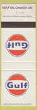 Matchbook Cover - Gulf oil gas Canada