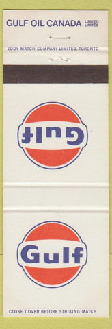 Matchbook Cover - Gulf oil gas Canada