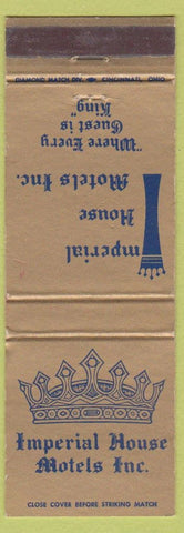 Matchbook Cover - Imperial House Motels Columbus OH Dayton Sidney WEAR