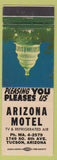 Matchbook Cover - Arizona Motel Tucson AZ