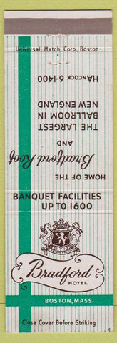 Matchbook Cover - Bradford Hotel Boston MA