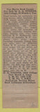 Matchbook Cover - Art Steiner Fort Worth TX Match collector pinup