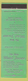 Matchbook Cover - Motel Fresno CA