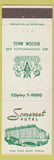 Matchbook Cover - Somerset Hotel Boston MA