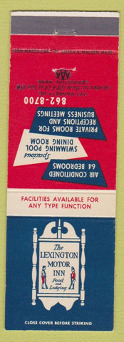 Matchbook Cover - Lexington Motor Inn Lexington MA