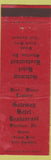 Matchbook Cover - Gateway Hotel Restaurant Steelton PA WEAR