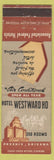 Matchbook Cover - Hotel Westward Ho Phoenix AZ WEAR