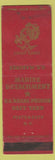 Matchbook Cover - US Marines US Naval Prison Portsmouth NH WORN
