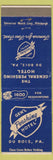 Matchbook Cover - General Pershing Hotel DuBois PA Du Bois