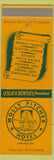 Matchbook Cover - Molly Pitcher Hotel Carlisle PA WORN