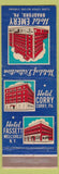 Matchbook Cover - Hotels Bradford PA Corry Wellsville NY