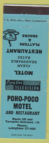Matchbook Cover - Poho Poco Motel Lehighton PA