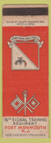 Matchbook Cover - 15th Signal Training Regiment Fort Monmouth NJ WEAR