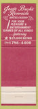 Matchbook Cover - Jessie Beck's Riverside Hotel Casino Reno NV