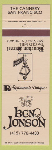 Matchbook Cover - Ben Johnson Bourbon Street San Francisco CA