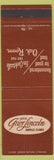 Matchbook Cover - Hotel Grier Lincoln Danville IL