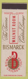 Matchbook Cover - Bismarck Hotel Chicago IL Walnut Room
