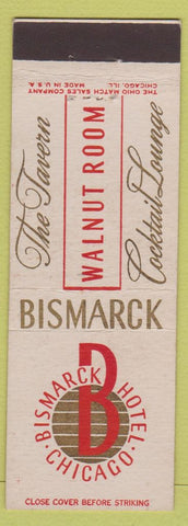Matchbook Cover - Bismarck Hotel Chicago IL Walnut Room