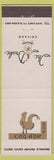 Matchbook Cover - Drak Hotel Chicago IL rooster bar