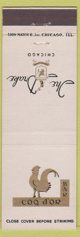 Matchbook Cover - Drak Hotel Chicago IL rooster bar