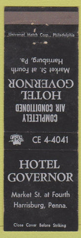 Matchbook Cover - Hotel Governor Harrisburg PA