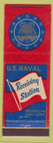 Matchbook Cover - US Naval Receiving Station Brooklyn NY WEAR